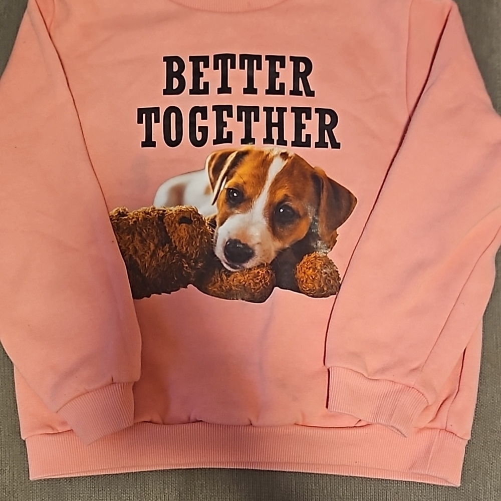 Pink Dog Sweatshirt - Better Together